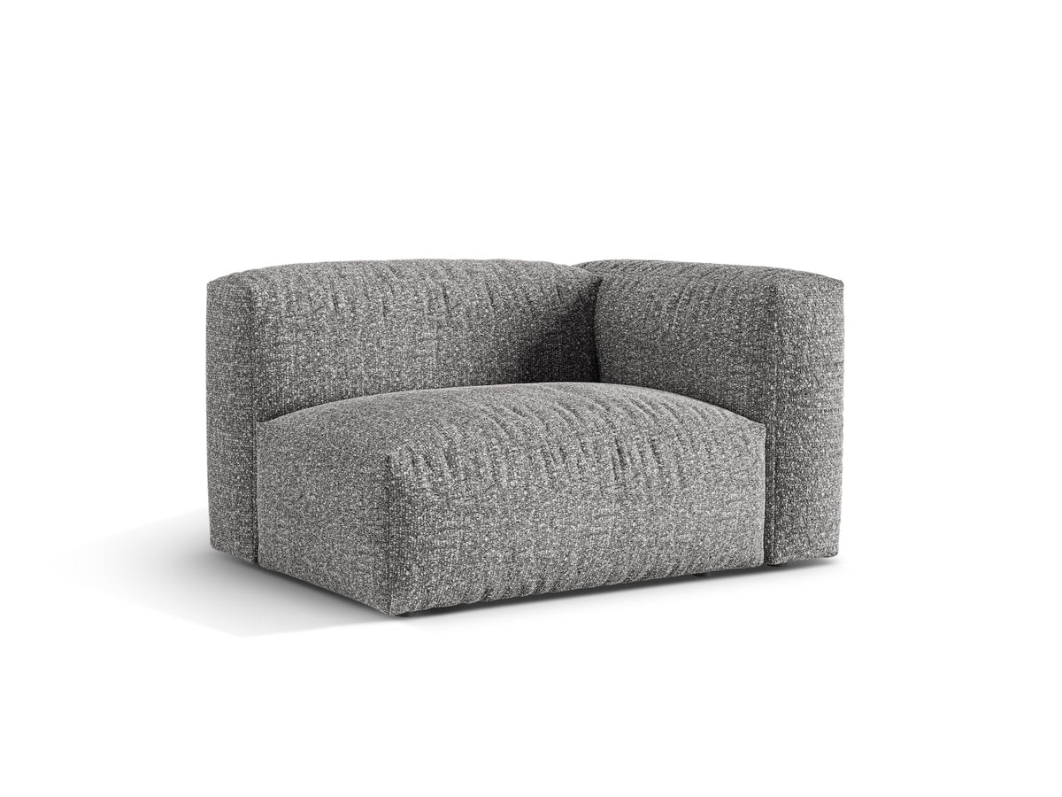 1-Sitzer Sofa Martina Wide rechts in Graphite-Monet präsentiert im Onlineshop von KAQTU Design AG. Modulares Sofa ist von Micadoni