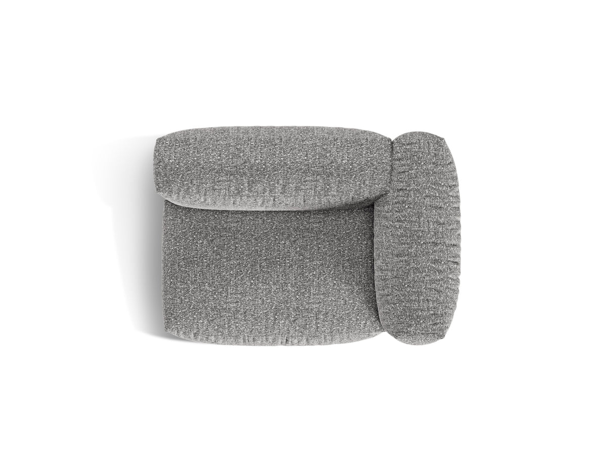 1-Sitzer Sofa Martina Wide rechts in Graphite-Monet präsentiert im Onlineshop von KAQTU Design AG. Modulares Sofa ist von Micadoni