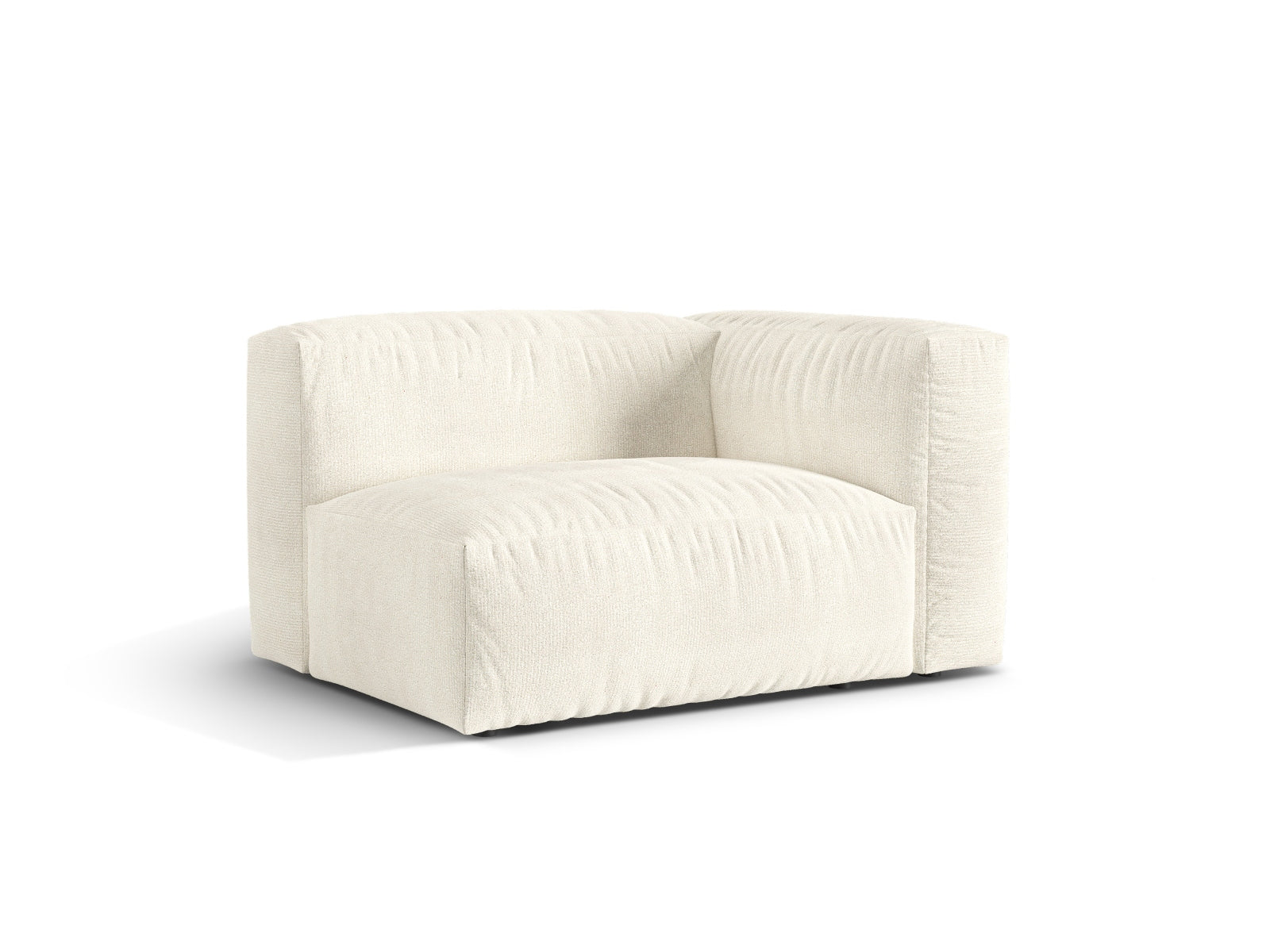 Elegantes 1-Sitzer Sofa Martina Wide rechts in sanftem Ivory-Monet, ideal für stilvolle Wohnräume und vielseitige Kombinationen.