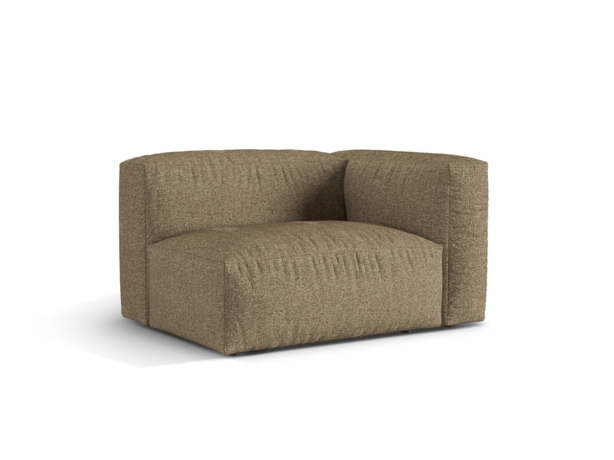 1-Sitzer Sofa Martina Wide rechts in Cappuccino-Monet präsentiert im Onlineshop von KAQTU Design AG. Modulares Sofa ist von Micadoni