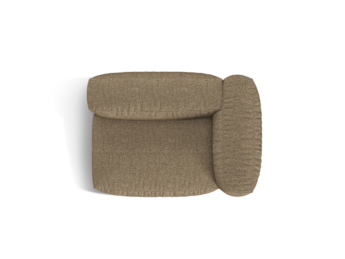 1-Sitzer Sofa Martina Wide rechts in Cappuccino-Monet präsentiert im Onlineshop von KAQTU Design AG. Modulares Sofa ist von Micadoni