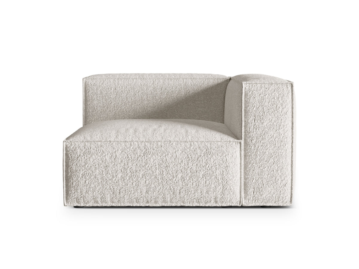 Nuria Boucle rechts Modular Sofa 1 Sitzer in Grey Beige Melange-Monet präsentiert im Onlineshop von KAQTU Design AG. Modulares Sofa ist von Micadoni