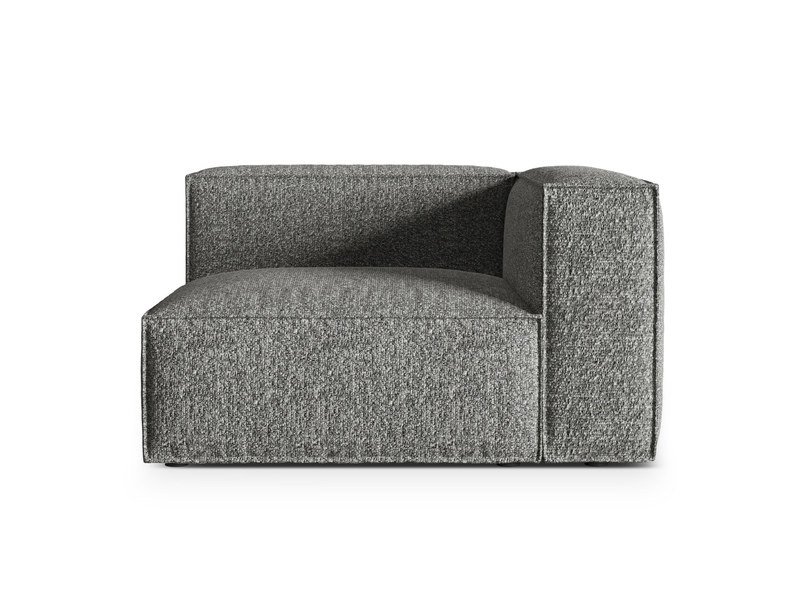 Nuria Boucle rechts Modular Sofa 1 Sitzer in Graphite präsentiert im Onlineshop von KAQTU Design AG. Modulares Sofa ist von Micadoni