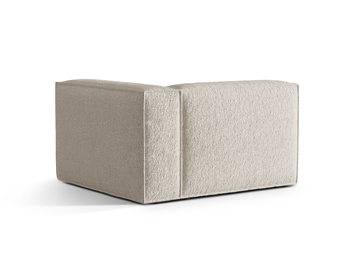 Nuria Boucle rechts Modular Sofa 1 Sitzer in Beige-Monet präsentiert im Onlineshop von KAQTU Design AG. Modulares Sofa ist von Micadoni