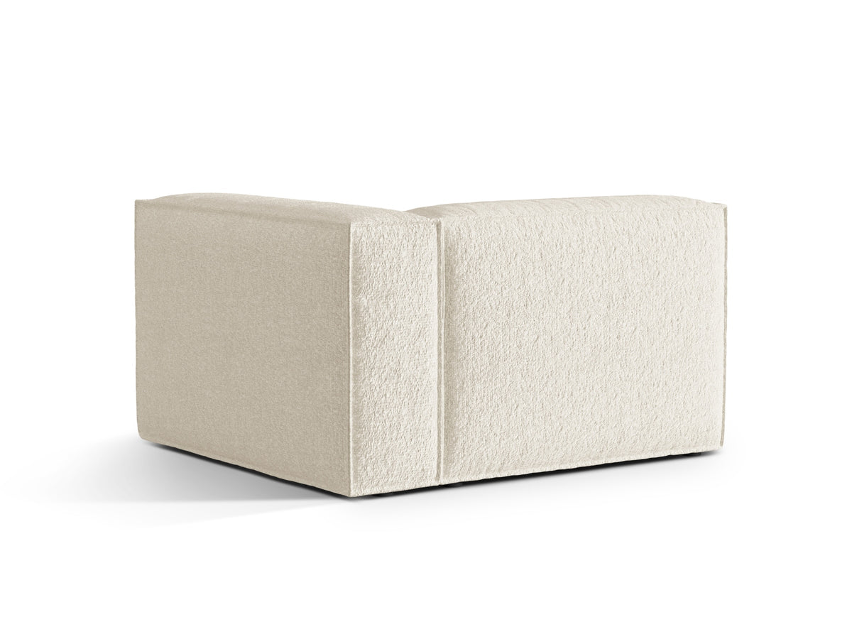 Nuria Boucle rechts Modular Sofa 1 Sitzer in Ivory-Monet präsentiert im Onlineshop von KAQTU Design AG. Modulares Sofa ist von Micadoni