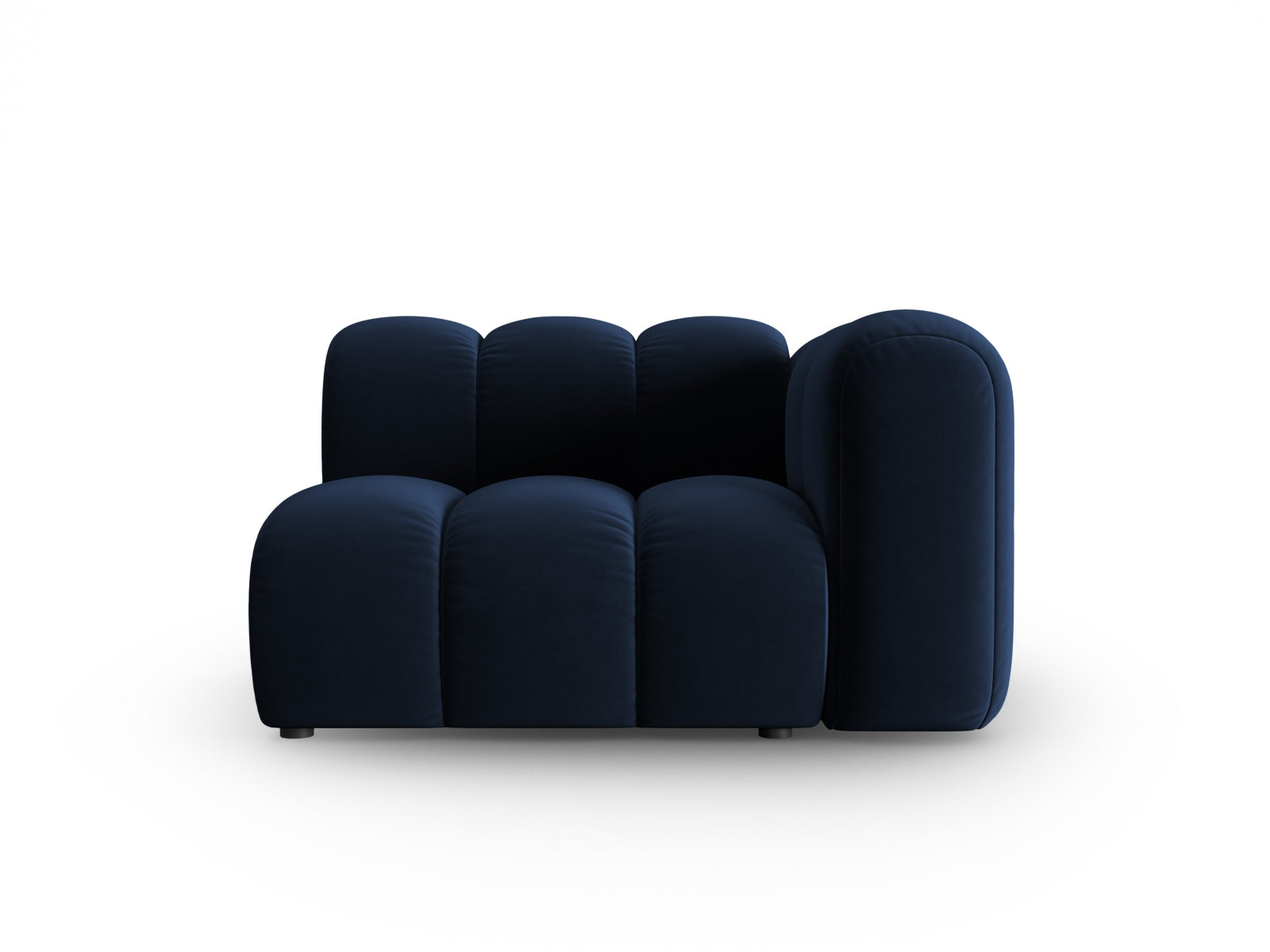 Lupine Velour Modul rechts 1 Sitzer in Royal Blue präsentiert im Onlineshop von KAQTU Design AG. Modulares Sofa ist von Micadoni
