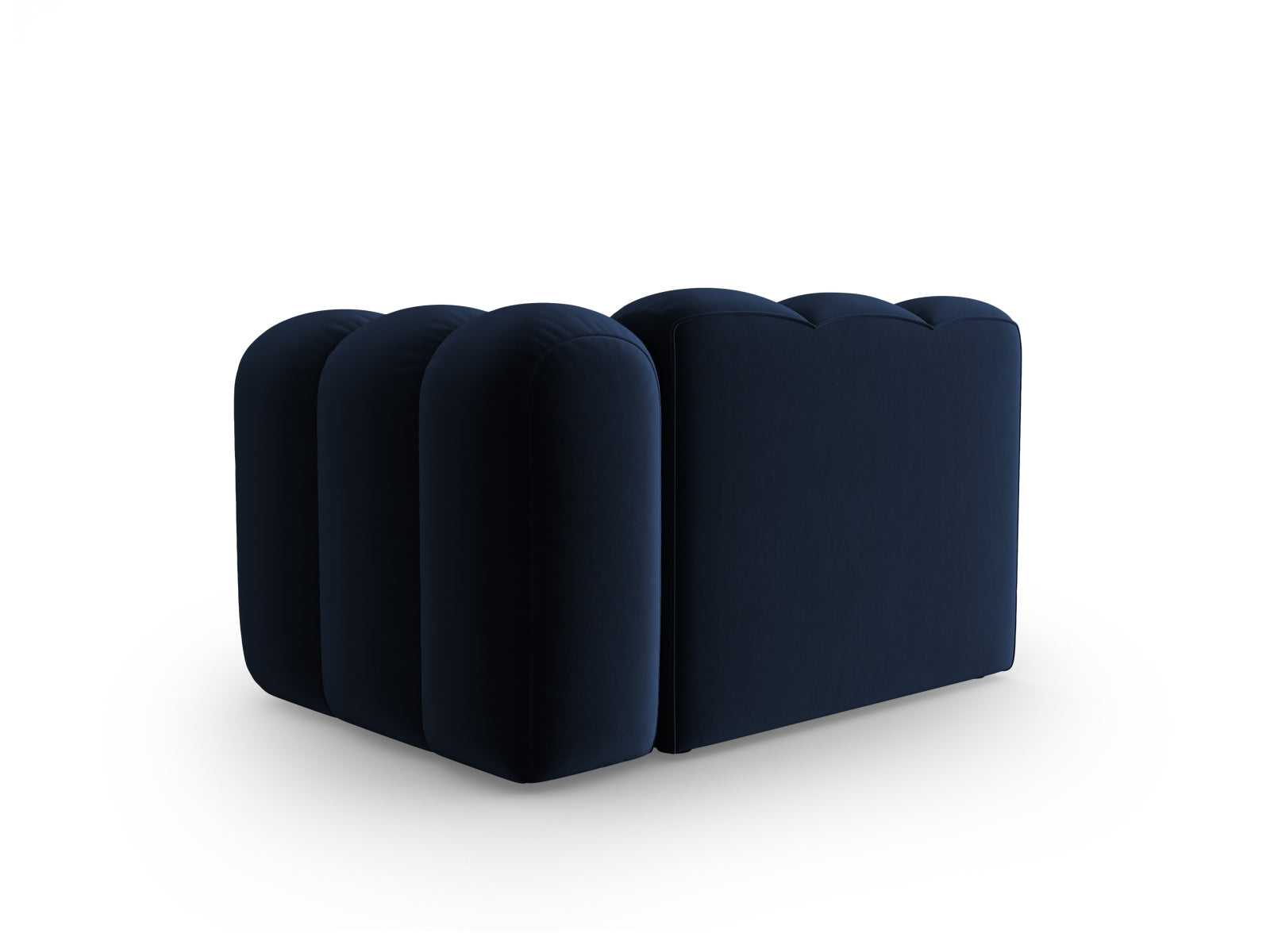 Lupine Velour Modul rechts 1 Sitzer in Royal Blue-Salvador präsentiert im Onlineshop von KAQTU Design AG. Modulares Sofa ist von Micadoni