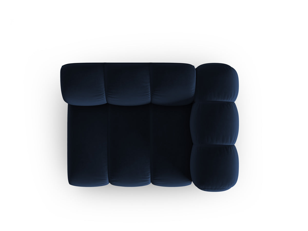 Lupine Velour Modul rechts 1 Sitzer in Royal Blue-Salvador präsentiert im Onlineshop von KAQTU Design AG. Modulares Sofa ist von Micadoni