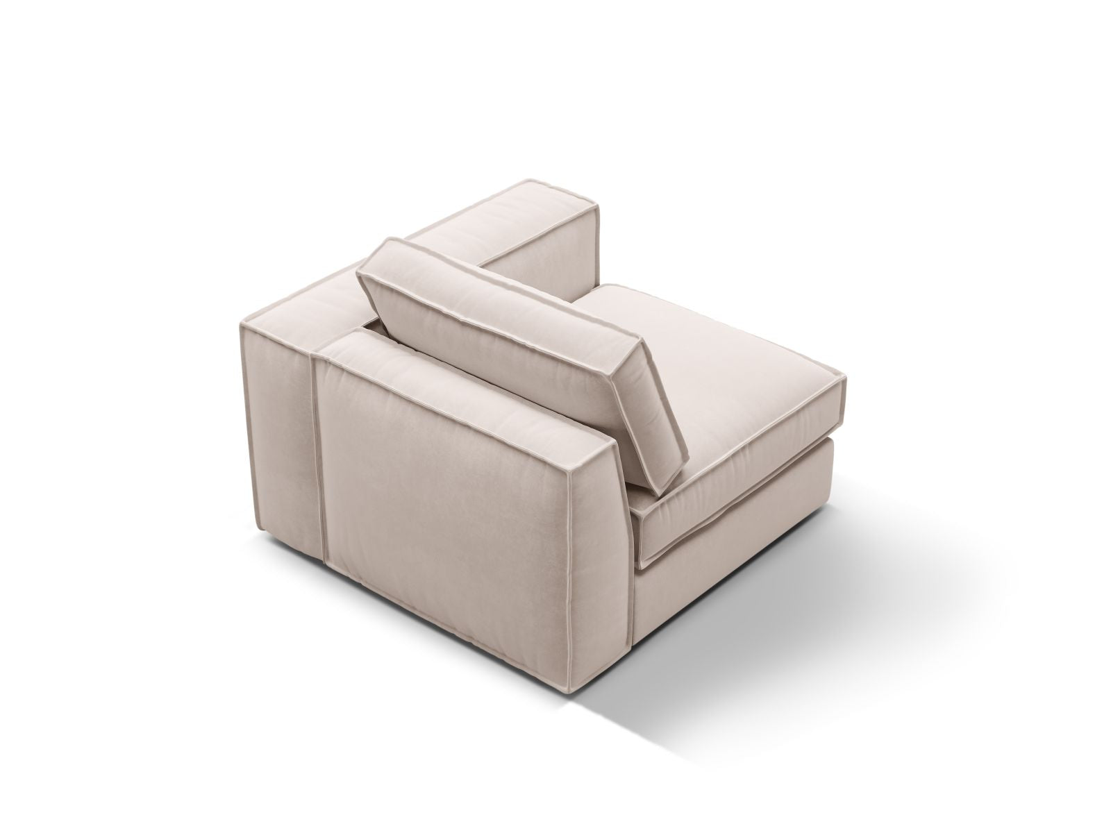 Elegantes 1-Sitzer Modul Pola von Micadoni, ideal für stilvolle Wohnräume und gemütliche Entspannungsecken.