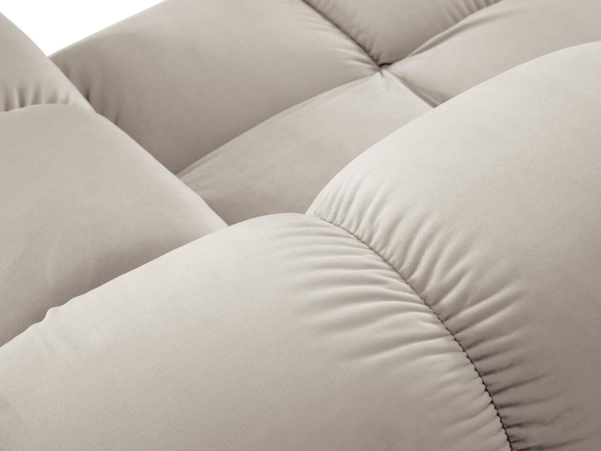 Bellis Velour Modul rechts 1 Sitzer in Dark Beige-Bluvel präsentiert im Onlineshop von KAQTU Design AG. Modulares Sofa ist von Micadoni