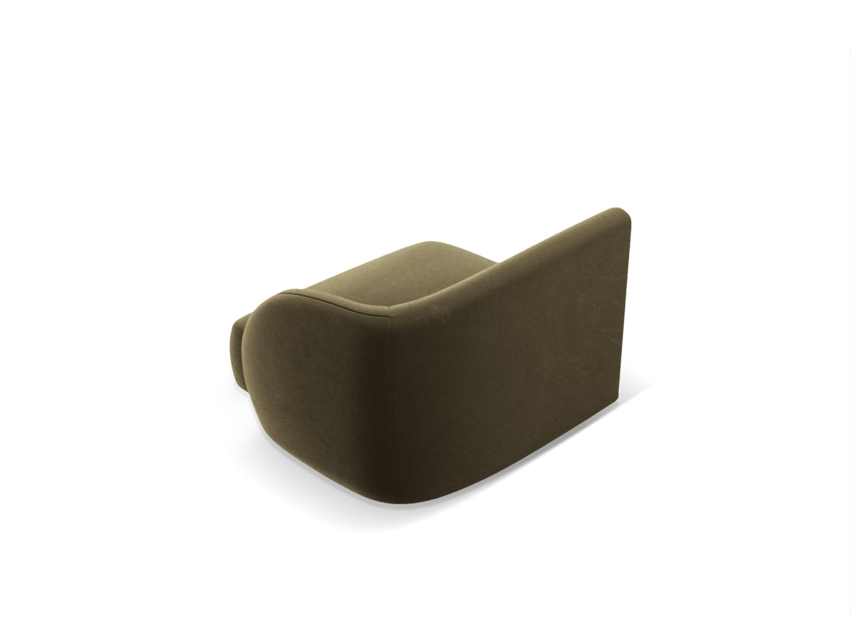 Miley Velour Modul rechts 1 Sitzer in Green-Bluvel präsentiert im Onlineshop von KAQTU Design AG. Modulares Sofa ist von Micadoni