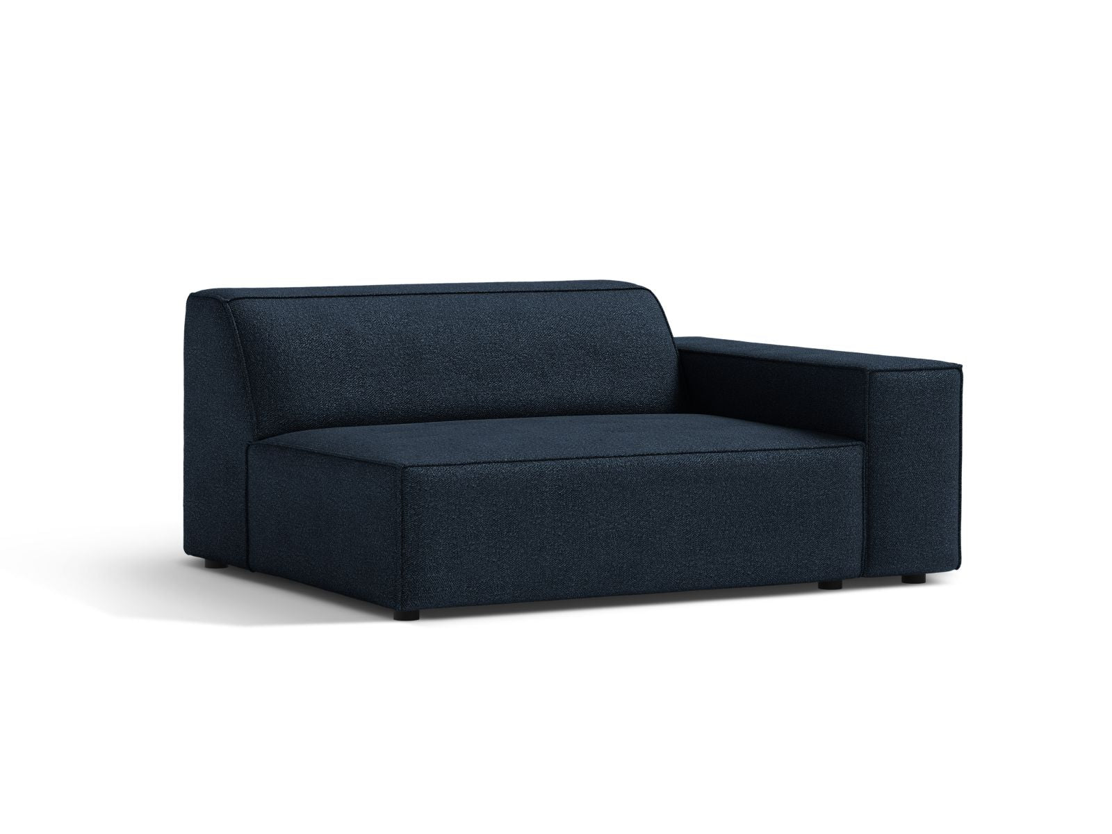 Elegantes 1-Sitzer Modul Jodie in tiefem Blau, ideal für individuelle Sofa-Arrangements und zeitgemäße Einrichtungsideen.
