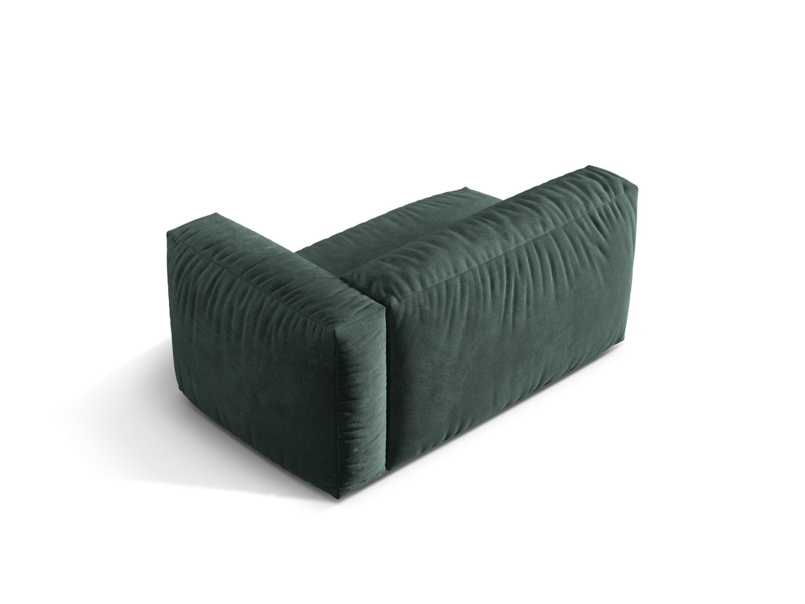 Rechtsseitiges 1-Sitzer-Modul Martina in Petrol-Vogue, perfekt für individuelle Sofa-Kombinationen und modernes Wohndesign.