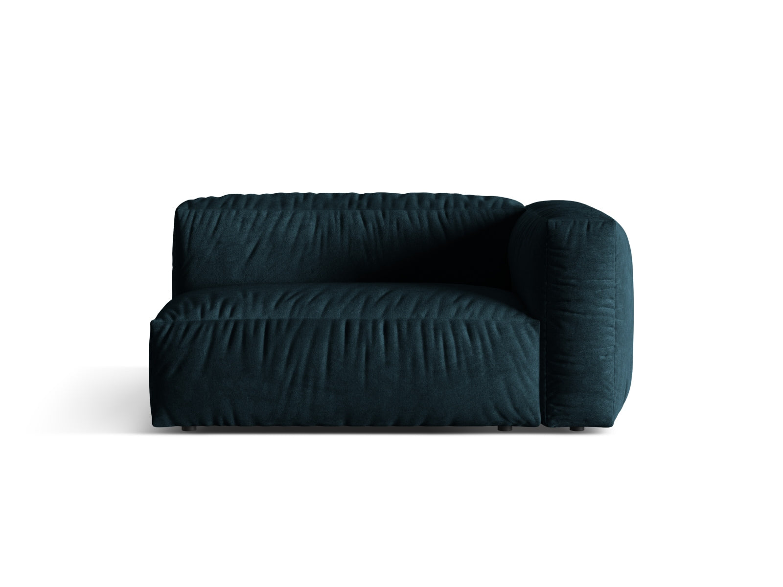 Martina Velour Modul rechts 1 Sitzer in Deep Petrol präsentiert im Onlineshop von KAQTU Design AG. Modulares Sofa ist von Micadoni