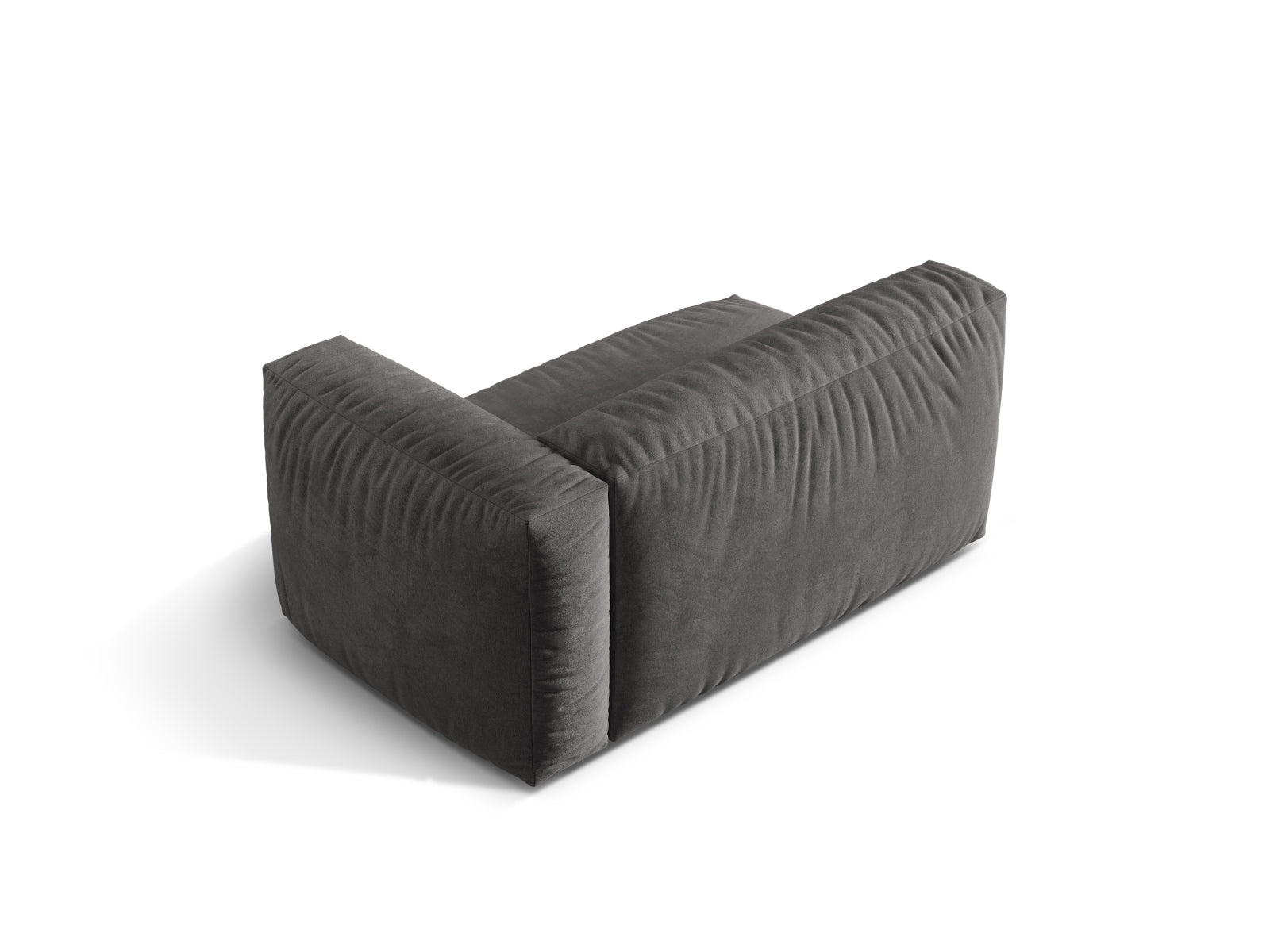 Elegantes graues 1-Sitzer Modul "Martina" von Micadoni, perfekt für individuelle Sofa-Kombinationen und modernes Wohndesign.