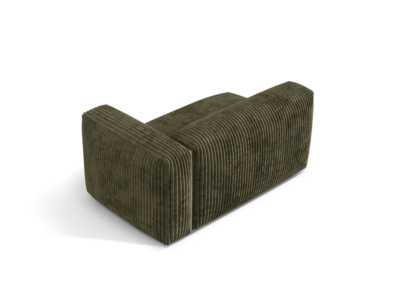 Stylischer 1-Sitzer Martina Modul in Moss Green-Tilia, perfekt für moderne Wohnkonzepte und gemütliche Entspannungsbereiche.