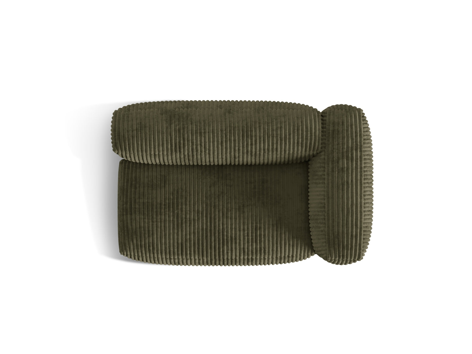 Eleganter 1-Sitzer Martina Modul in Moss Green-Tilia, ideal für stilvolle Wohnräume und entspannende Rückzugsorte.