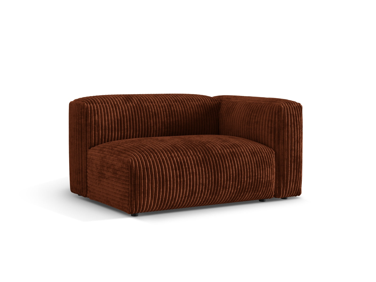 Eleganter rechter 1-Sitzer Martina Modul in Brick-Tilia, ideal für moderne Wohnkonzepte und individuelle Sofa-Layouts von Micadoni.