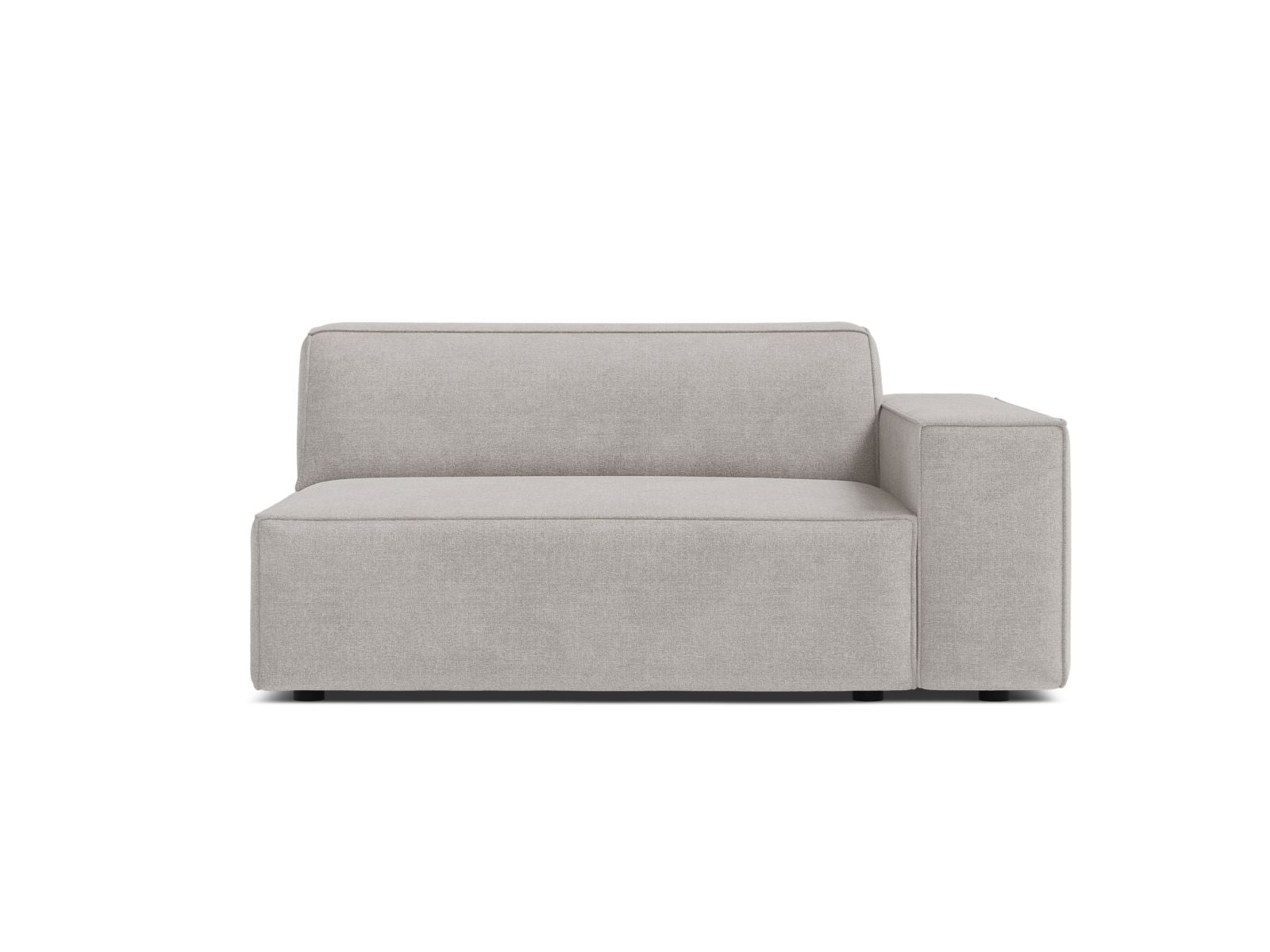 1-Sitzer Modul Rechts Jodie in Light Grey-Liberty präsentiert im Onlineshop von KAQTU Design AG. Modulares Sofa ist von Micadoni