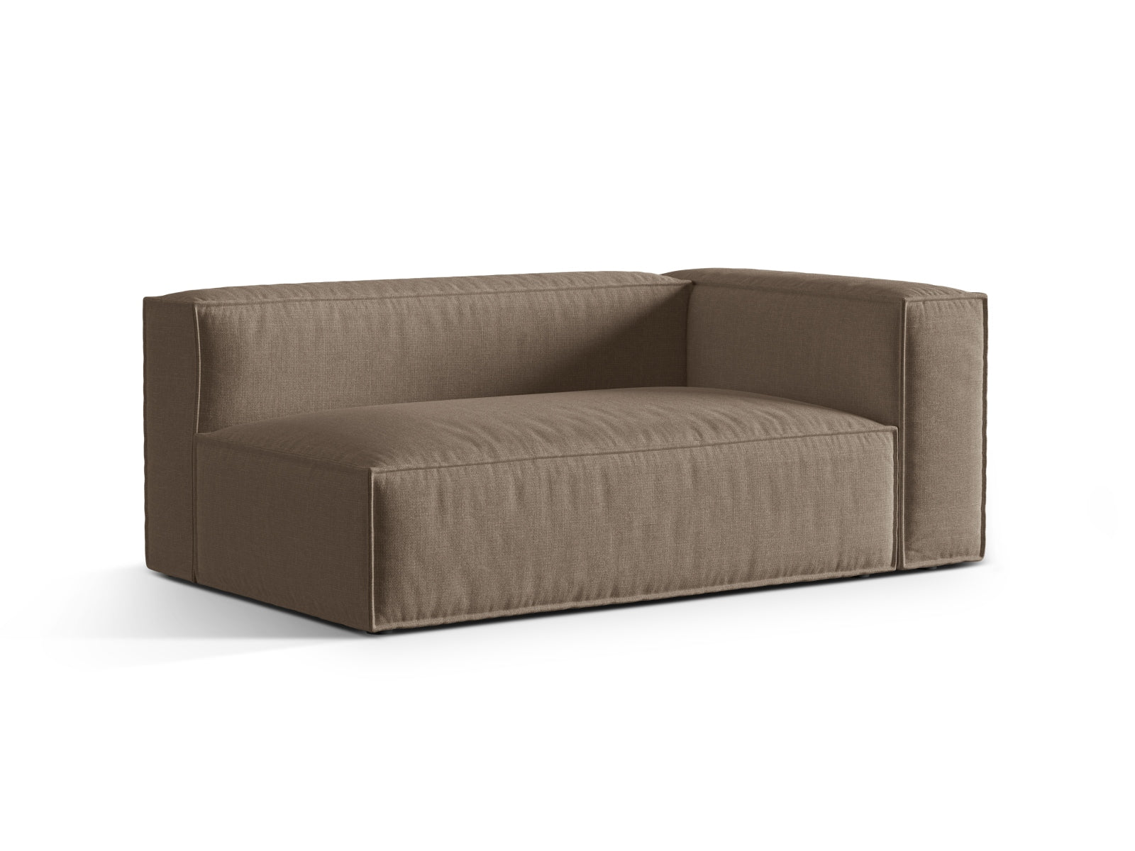 Elegantes 3-Sitzer Sofa Nuria in Cappuccino-Liberty, ideal für moderne Wohnräume, präsentiert von KAQTU Design AG.