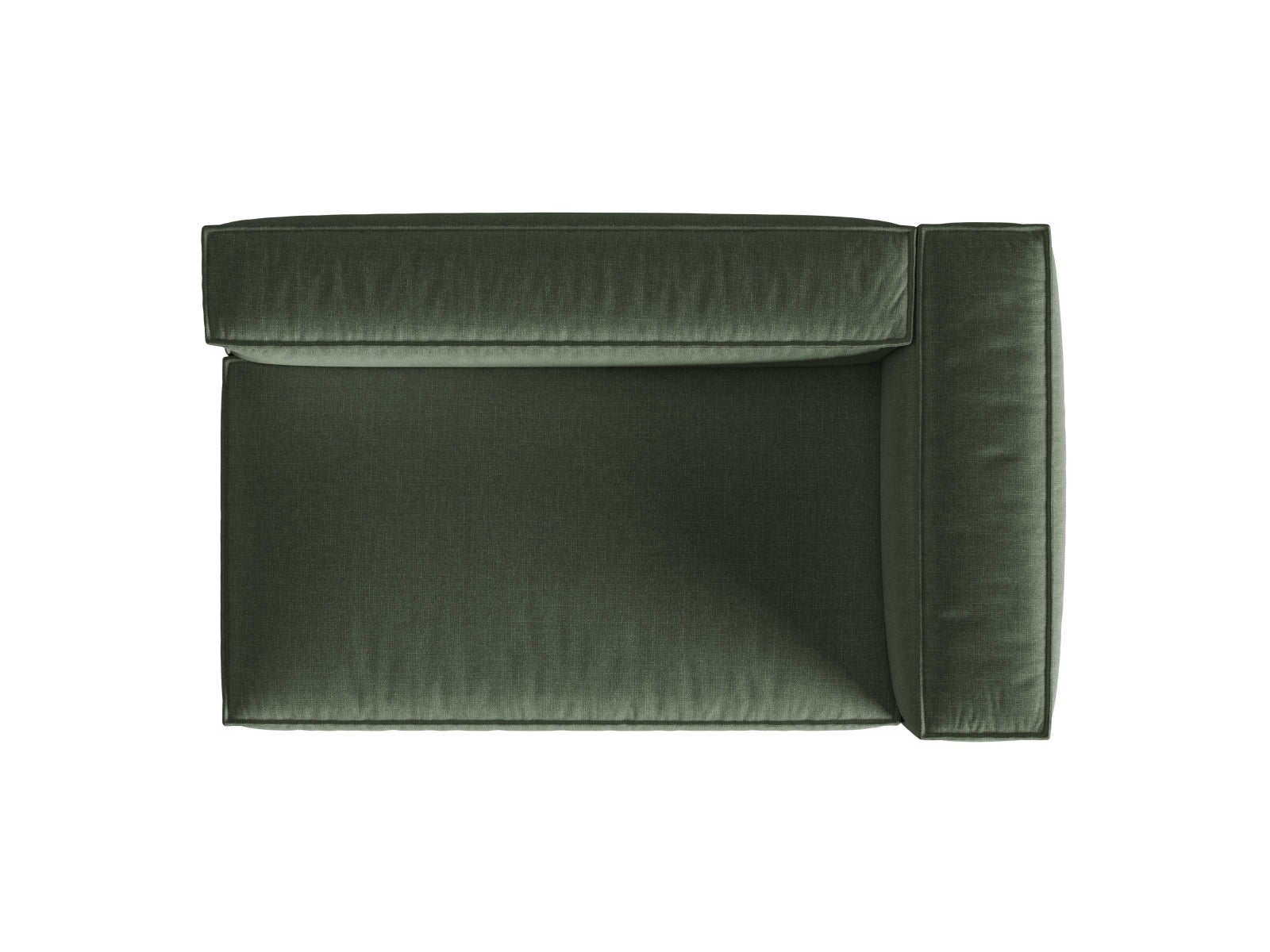 Modulares 3-Sitzer Sofa Nuria in stilvollem Moss Green, perfekt für gemütliche Abende und stilvolle Einrichtung in jedem Zuhause.