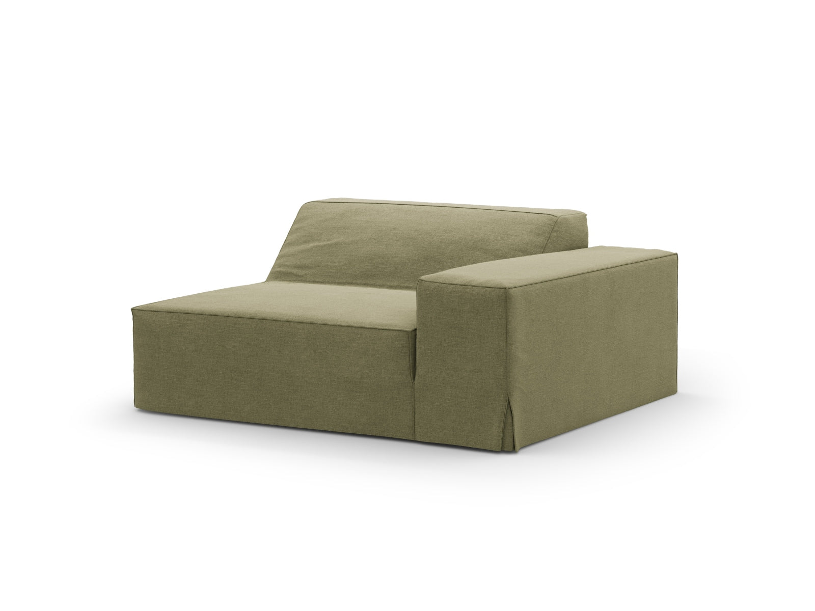 Eleganter 1-Sitzer Jodie Modul in sanftem Mint, ideal für kreative Wohnräume und stilvolle Einrichtungsideen.