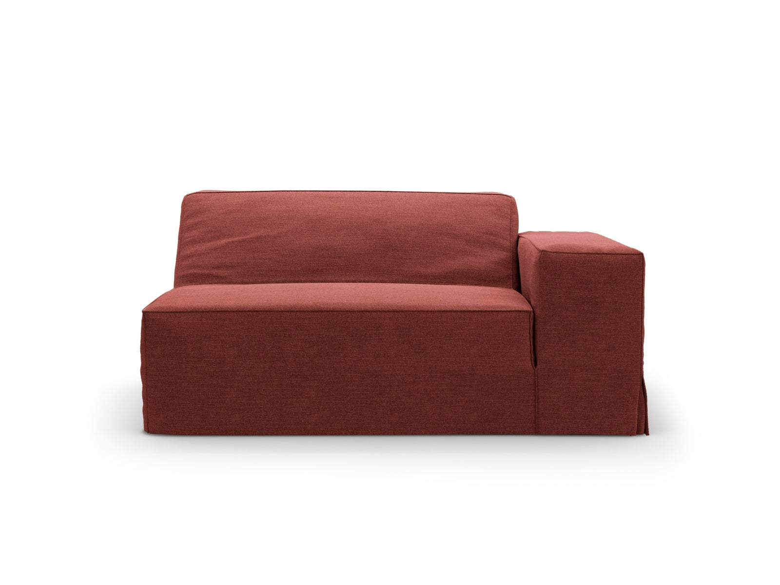 Rechter 1-Sitzer Jodie Modul von Micadoni in Cherrywood-LINS, perfekt für moderne Wohnräume und individuelle Gestaltungsmöglichkeiten.