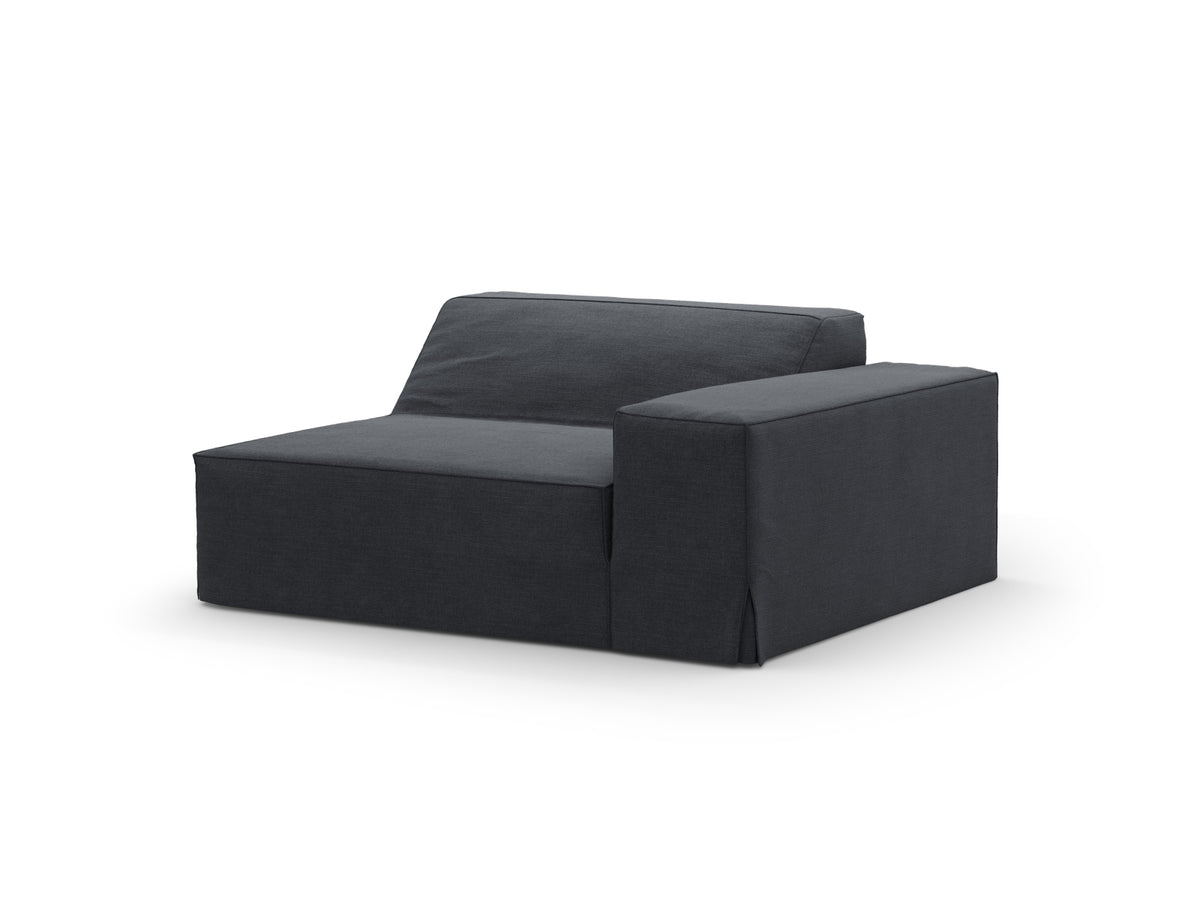 Jodie Modul rechts 1 Sitzer mit abnehmbaren Bezug in Grey und Blue-LINS präsentiert im Onlineshop von KAQTU Design AG. Modulares Sofa ist von Micadoni