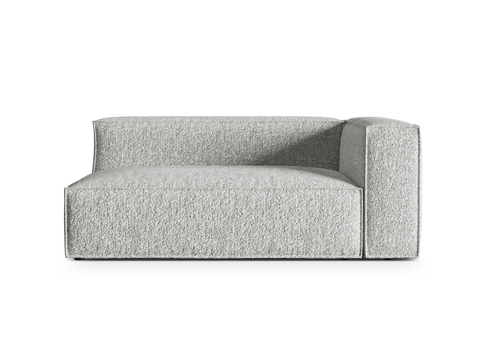 Nuria Boucle rechts Modular Sofa 3 Sitzer in Silver präsentiert im Onlineshop von KAQTU Design AG. Modulares Sofa ist von Micadoni