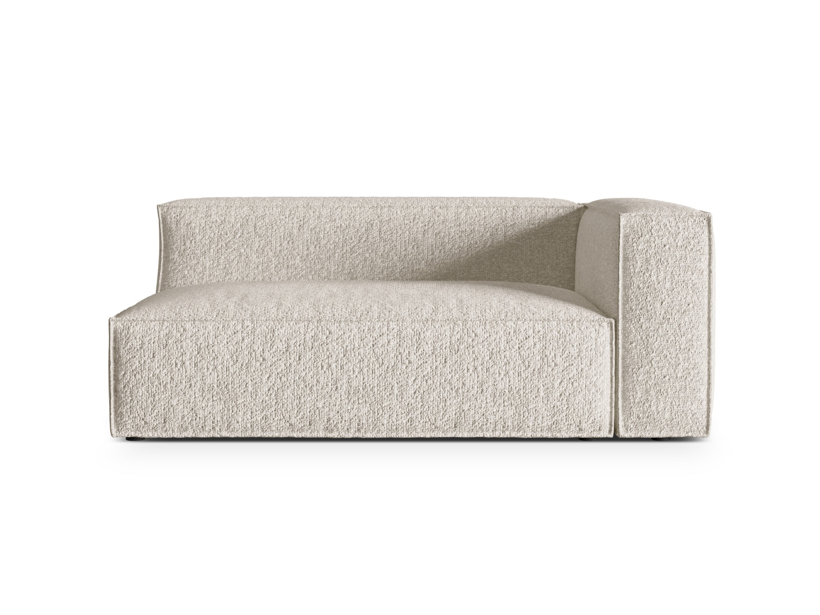 Nuria Boucle rechts Modular Sofa 3 Sitzer in Beige präsentiert im Onlineshop von KAQTU Design AG. Modulares Sofa ist von Micadoni