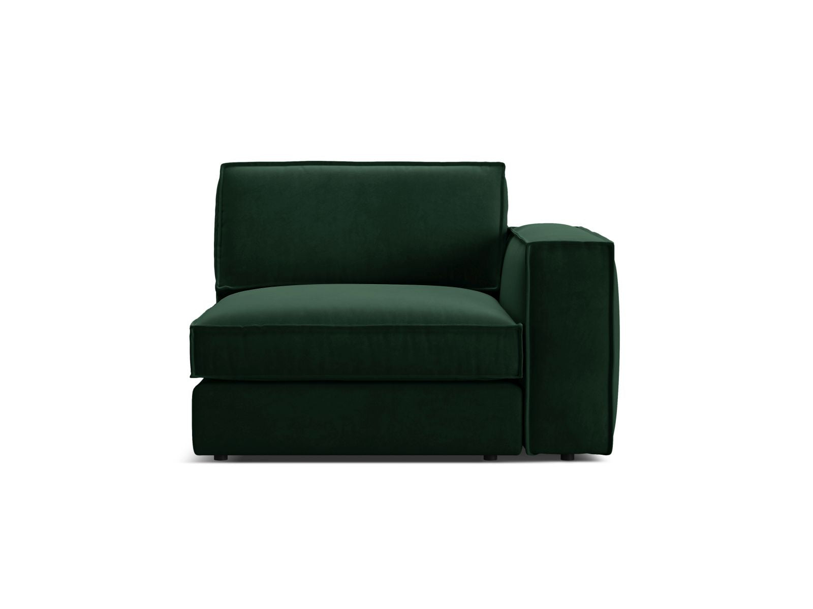 1-Sitzer Modul rechts Pola in Bottle Green-Salvador präsentiert im Onlineshop von KAQTU Design AG. Modulares Sofa ist von Micadoni