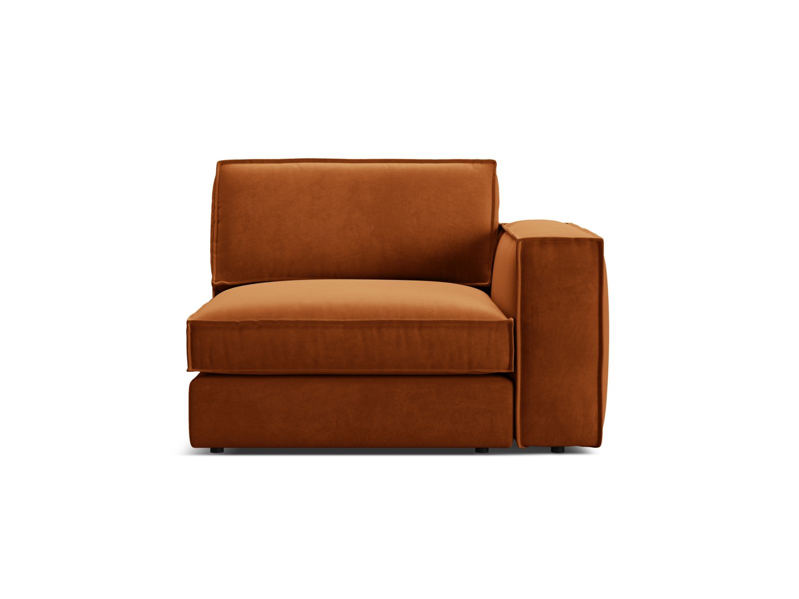 1-Sitzer Modul rechts Pola in Terracotta-Salvador präsentiert im Onlineshop von KAQTU Design AG. Modulares Sofa ist von Micadoni