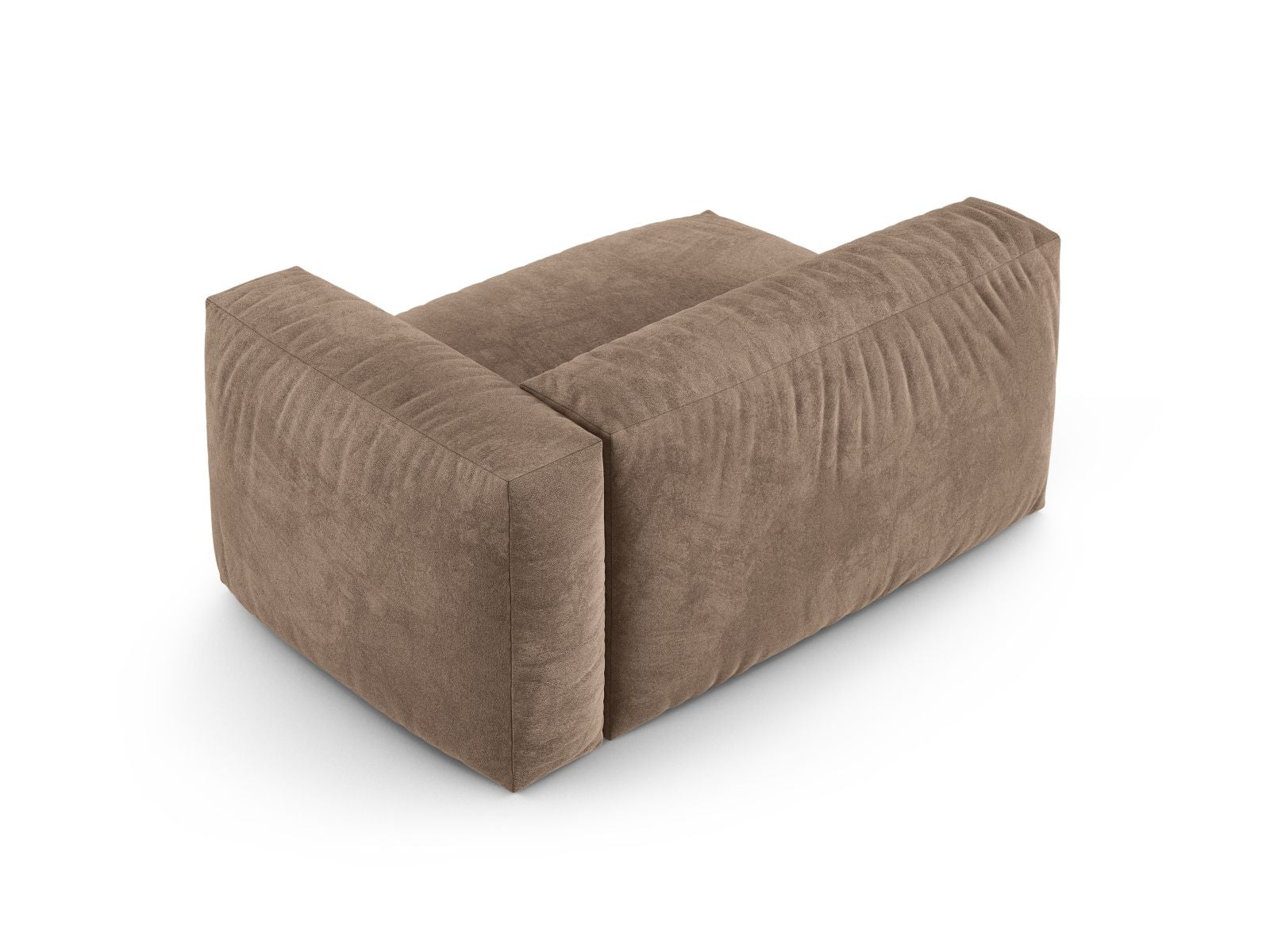 Elegantes XL Doppelsitz-Sofa Martina in stilvollem Dunkelbeige, ideal für zeitgemäße Wohnräume. Modulares Design von Micadoni für individuelle Anpassung.