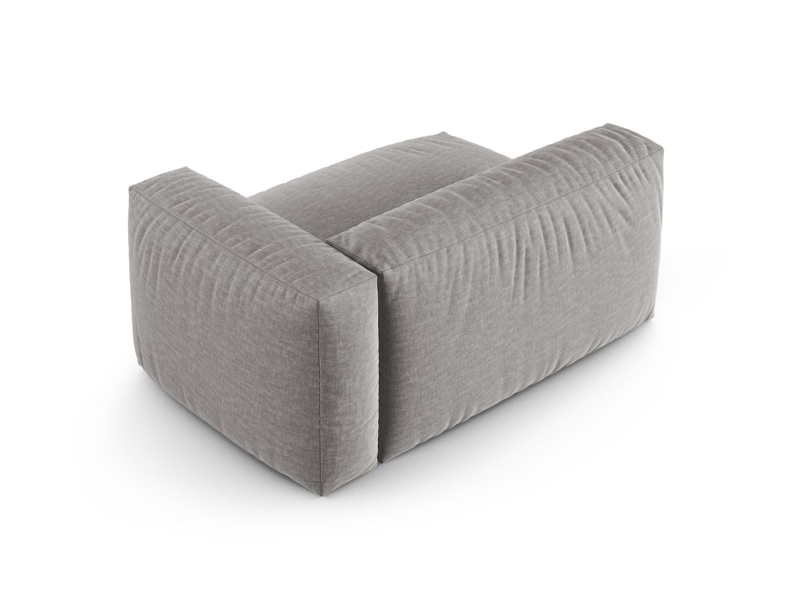 Elegantes XL Doppelsitz-Sofa Martina in dezentem Grau, ideal für moderne Wohnräume. Flexibles, modulares Design von Micadoni.