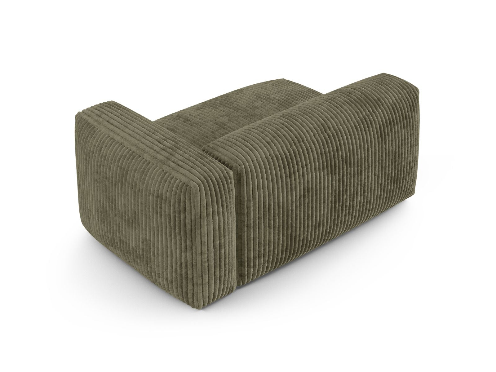 Elegantes XL Doppelsitz-Sofa Martina in Moss Green-Tilia, ideal für stilvolle Wohnräume. Modulares Design von Micadoni für individuelle Anpassung.