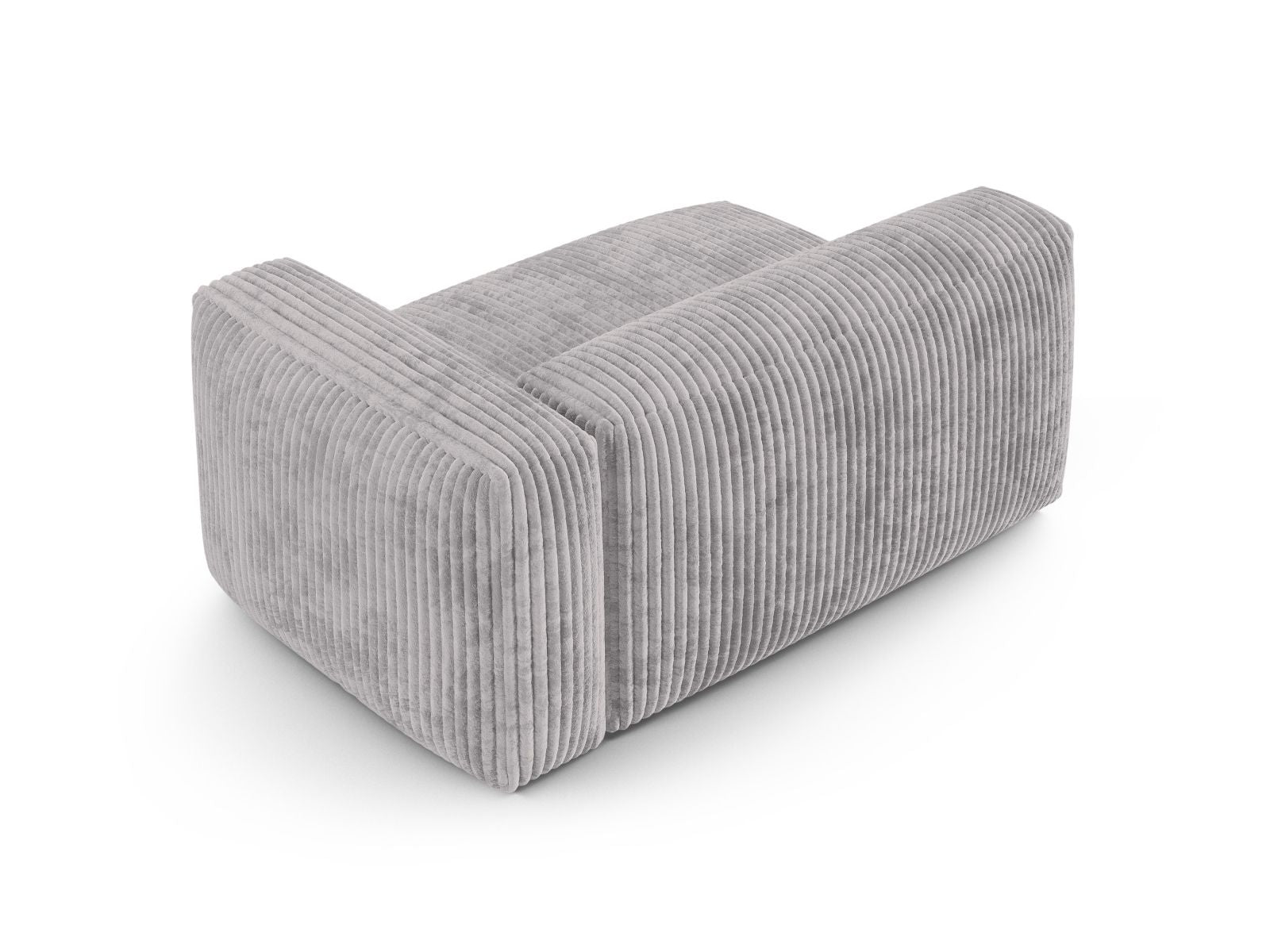 Elegantes XL Doppelsitz-Sofa rechts Martina in dezentem Grau, ideal für moderne Wohnräume. Modular und anpassbar für individuellen Komfort.