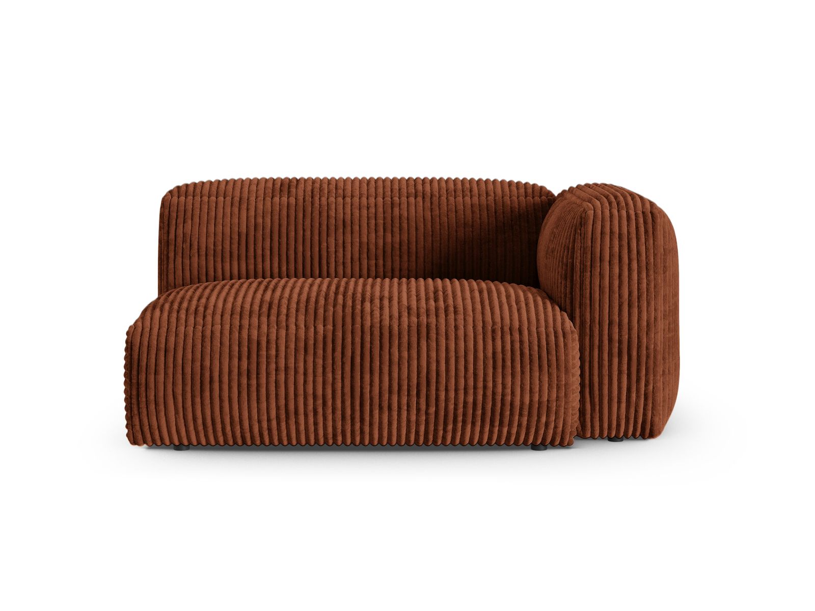 Doppelsitz-Sofa rechts XL Martina in Brick-Tilia präsentiert im Onlineshop von KAQTU Design AG. Modulares Sofa ist von Micadoni