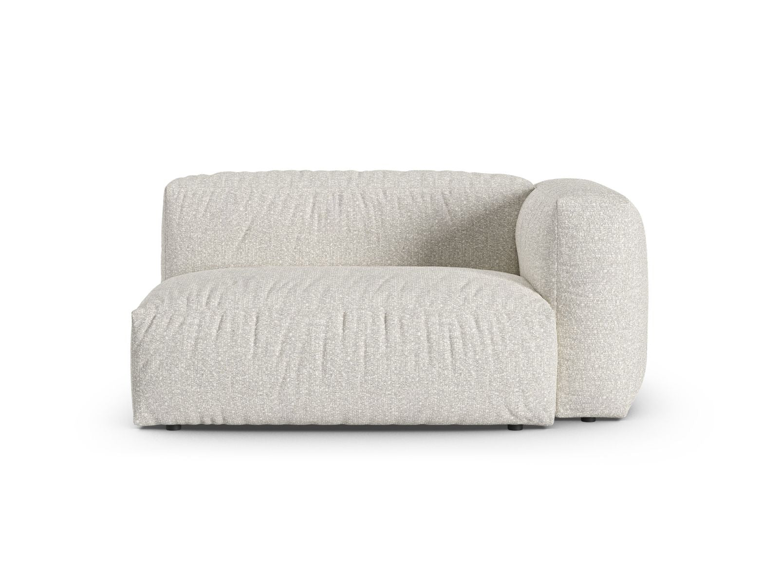 Doppelsitz-Sofa rechts XL Martina in Grey Beige Melange-Monet präsentiert im Onlineshop von KAQTU Design AG. Modulares Sofa ist von Micadoni