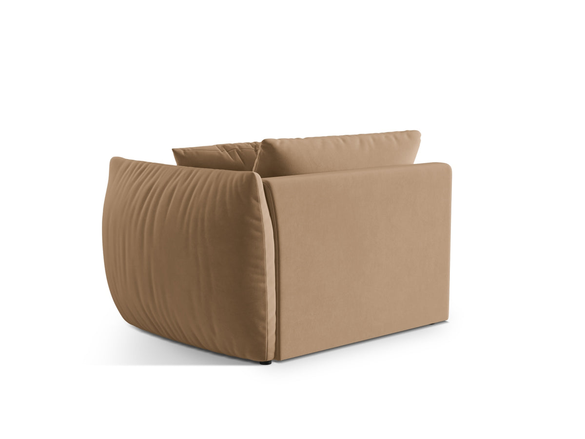 Chris Velour Modul rechts 1 Sitzer in Sand-Casino präsentiert im Onlineshop von KAQTU Design AG. Modulares Sofa ist von Micadoni