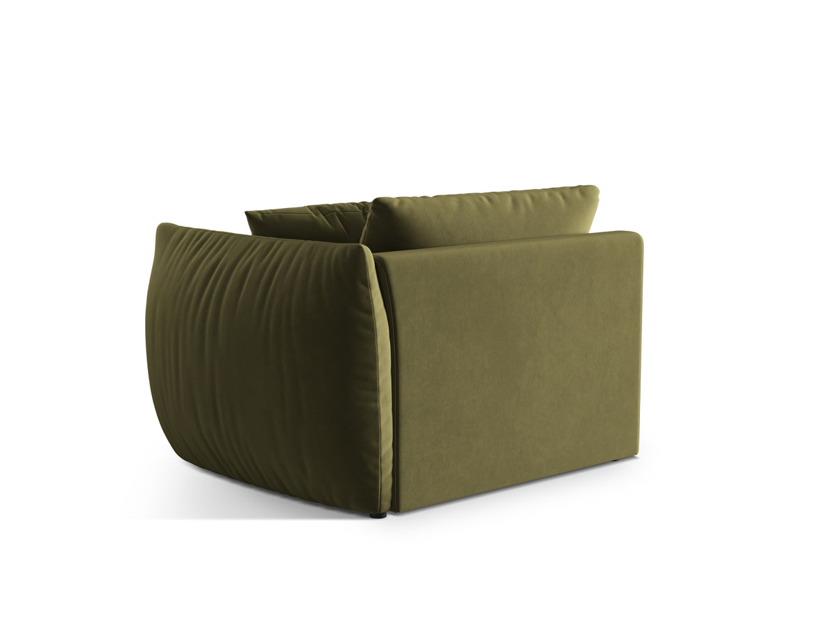 Chris Velour Modul rechts 1 Sitzer in Light Green-Casino präsentiert im Onlineshop von KAQTU Design AG. Modulares Sofa ist von Micadoni