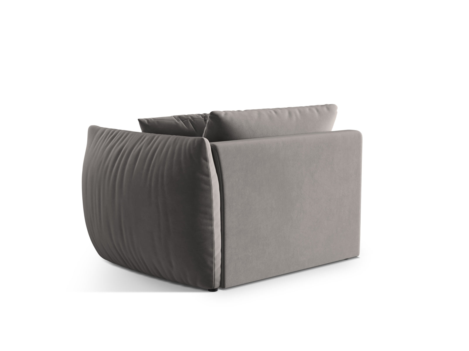 Elegantes, rechtes Chris Velour Modul für einen Sitzer, ideal zur Erweiterung Ihres modularen Sofas und für stilvolle Wohnräume.