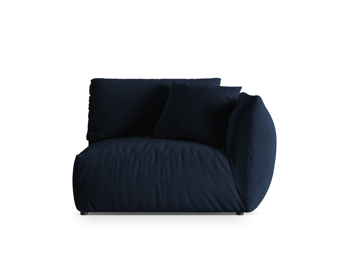 Chris Velour Modul rechts 1 Sitzer in Royal Blue-Casino präsentiert im Onlineshop von KAQTU Design AG. Modulares Sofa ist von Micadoni