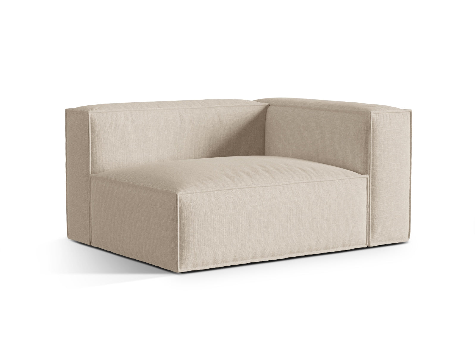 Beige 2-Sitzer Sofa Nuria von Micadoni, modular und rechtsseitig, ideal für stilvolle Wohnräume, präsentiert von KAQTU Design AG.