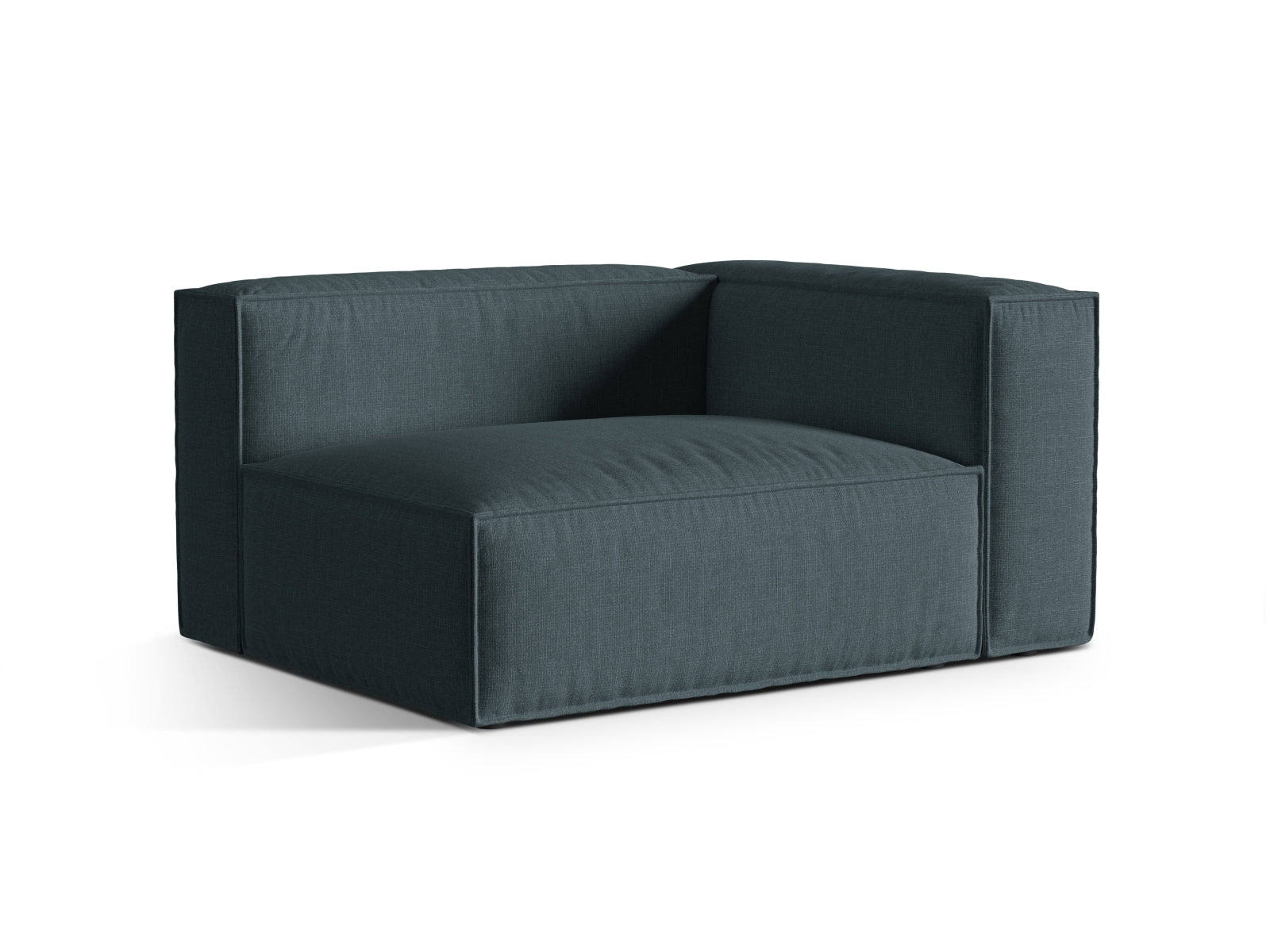 Elegantes 2-Sitzer Sofa Nuria in tiefem Petrol, ideal für moderne Wohnräume, präsentiert von Micadoni im KAQTU Onlineshop.