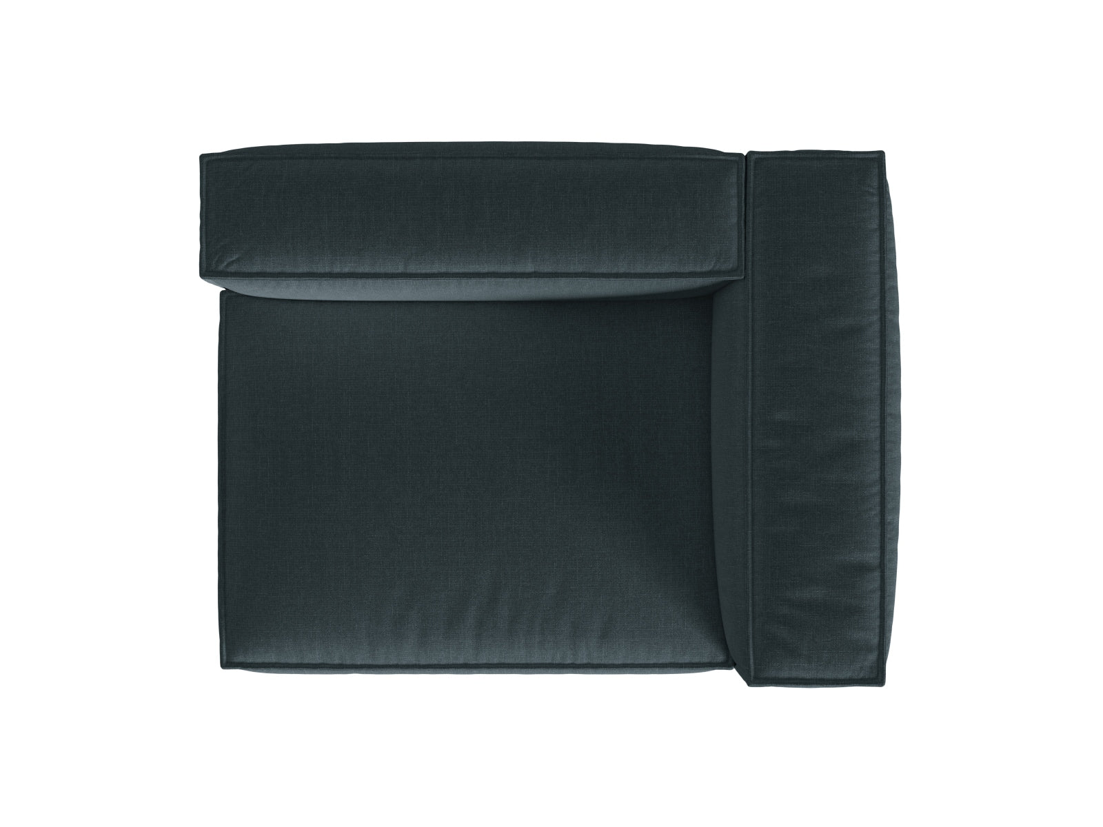 Modulares 2-Sitzer Sofa Nuria in edlem Petrol, perfekt für gemütliche Stunden und vielseitige Einrichtungsmöglichkeiten in jedem Raum.