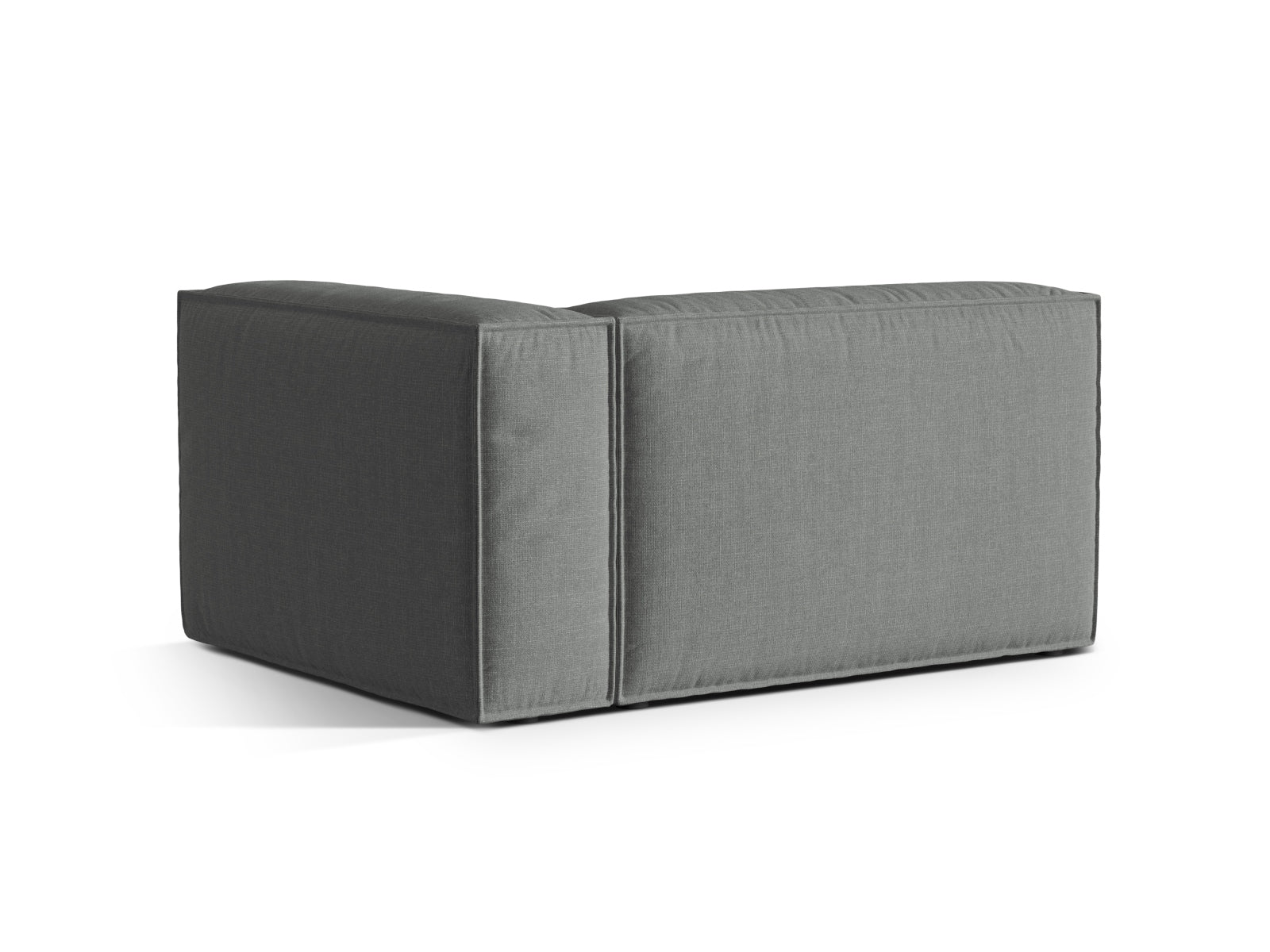Elegantes 2-Sitzer Sofa rechts Nuria in modernem Grau, ideal für gemütliche Abende und stilvolle Wohnräume.