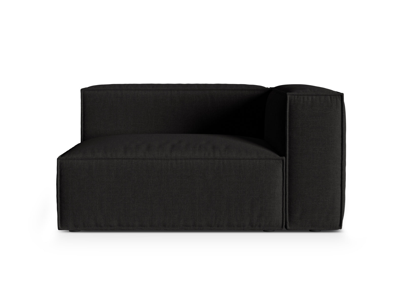 2-Sitzer Modular Sofa rechts Nuria in Black-Liberty präsentiert im Onlineshop von KAQTU Design AG. 2er Sofa ist von Micadoni