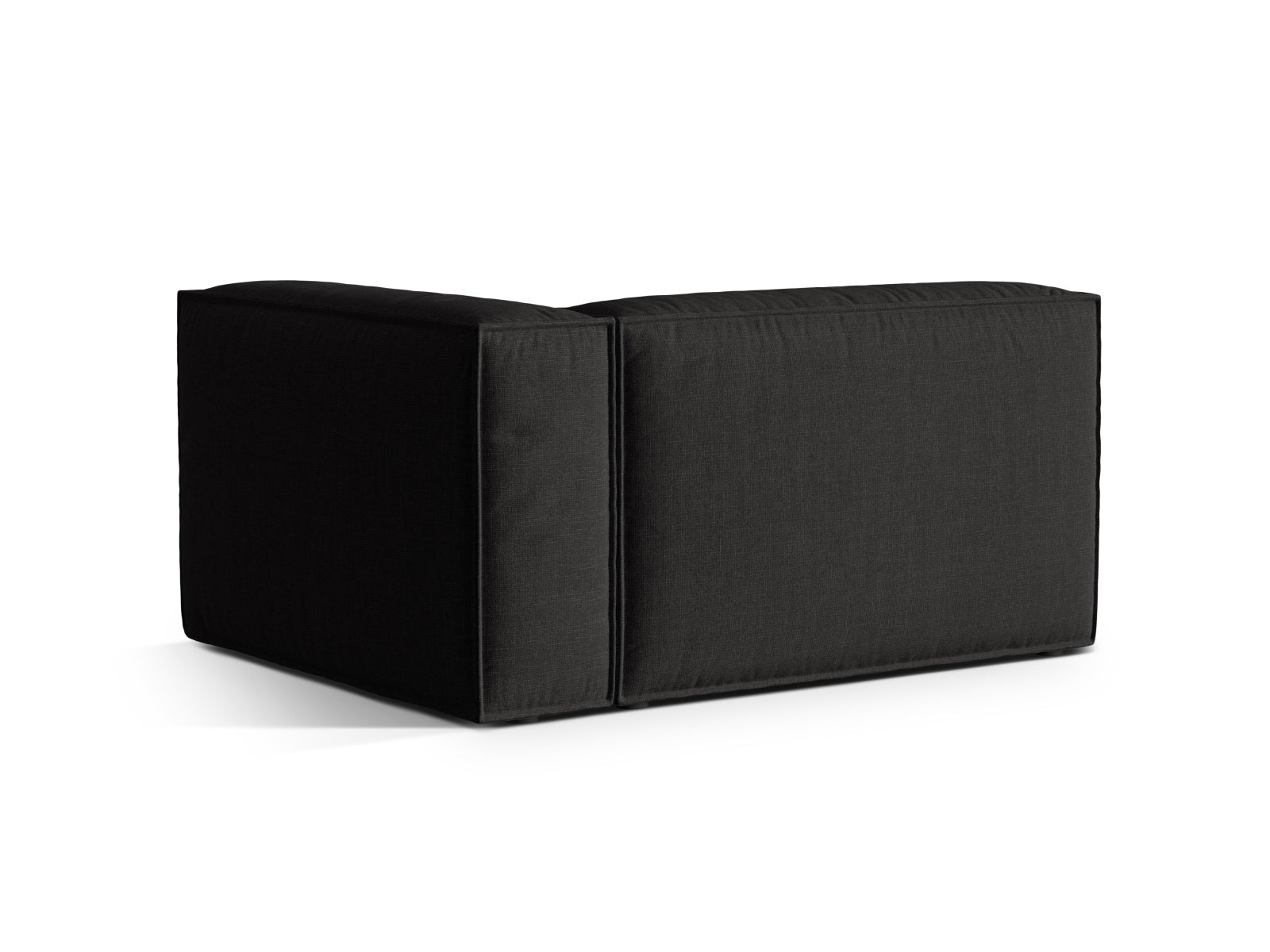 Elegantes 2-Sitzer Sofa Nuria in stilvollem Schwarz, perfekt für moderne Wohnräume. Bietet hohen Sitzkomfort und vielseitige Gestaltungsmöglichkeiten.