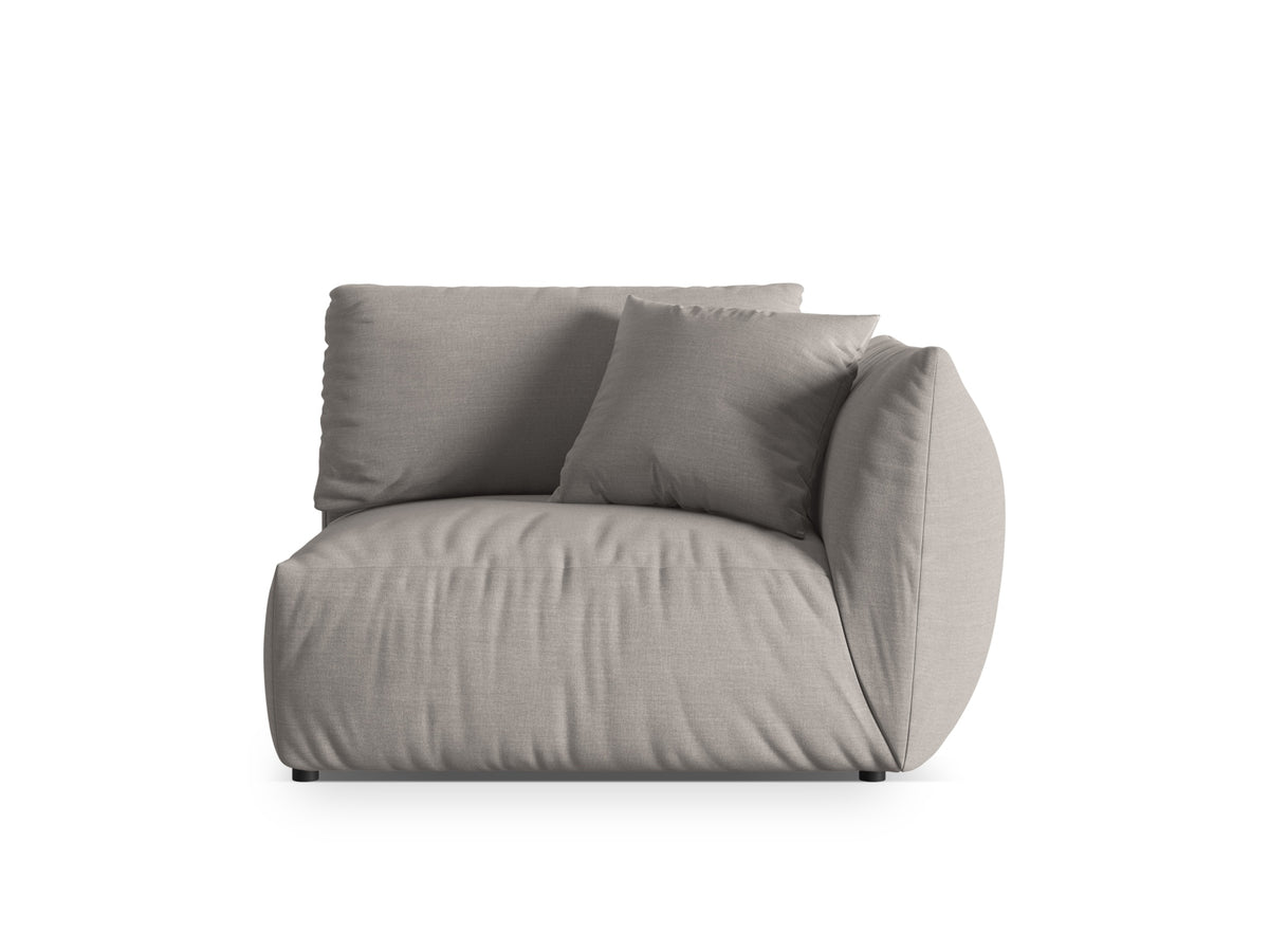 Chris Modul rechts 1 Sitzer in Natural-LINS präsentiert im Onlineshop von KAQTU Design AG. Modulares Sofa ist von Micadoni