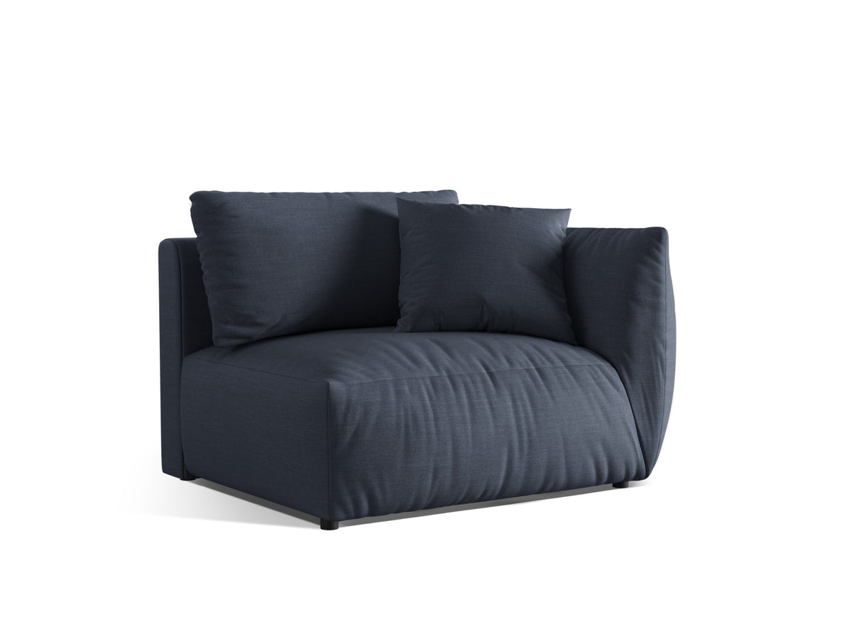 Chris Modul rechts 1 Sitzer in Light Green-LINS präsentiert im Onlineshop von KAQTU Design AG. Modulares Sofa ist von Micadoni